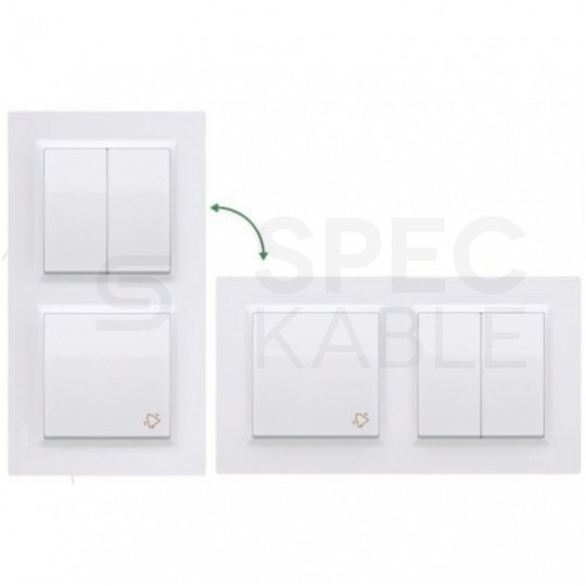 Puszka natynkowa SIMON 10 pojedyncza biała 84x84x40mm Kontakt Simon CSC/11