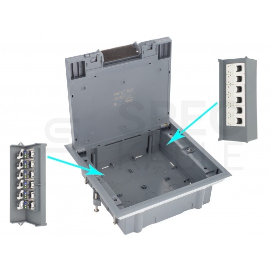 Puszka podłogowa 12M (6x 45x45) pionowa ECO Legrand