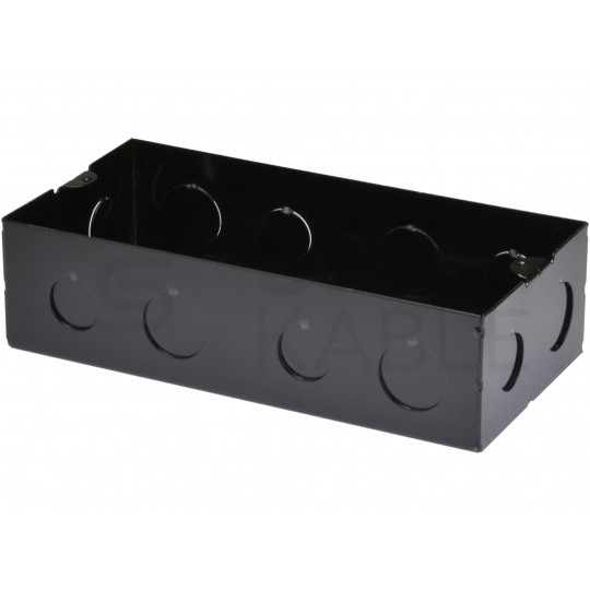 Puszka podłogowa 2x 3M (1,5x 45x45) hermetyczna IP44 aluminiowa NEKU