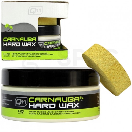 Q11 Uniwersalny wosk samochodowy twardy + gąbka Carnauba 250g