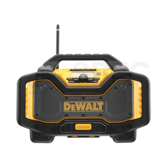 Radio budowlane przenośne Bluetooth DAB+ / FM/AM zasilanie sieciowe 230V 2m z funkcją ładowarki akumulatorów XR 18V oraz FLEXVOLT 54V+ AUX + USB DeWALT