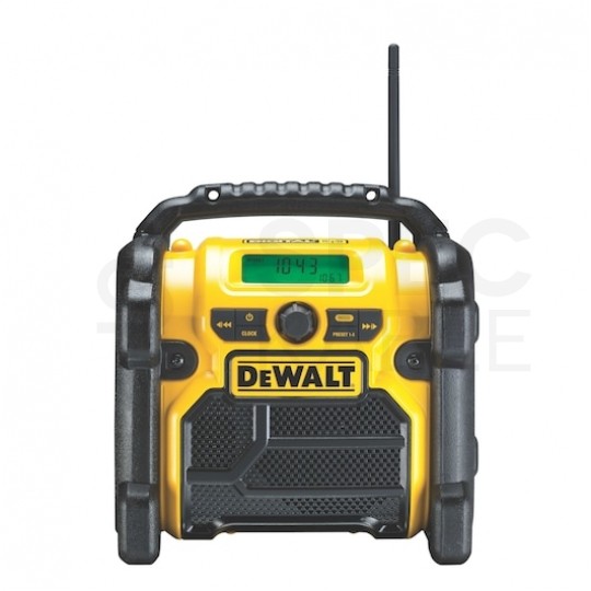 Radio budowlane przenośne DAB+ / FM/AM, zasilanie akumulatorowe XR 10,8/18V( bez akumulatora ) i zasilanie 230V 1,8m + AUX + USB DeWALT