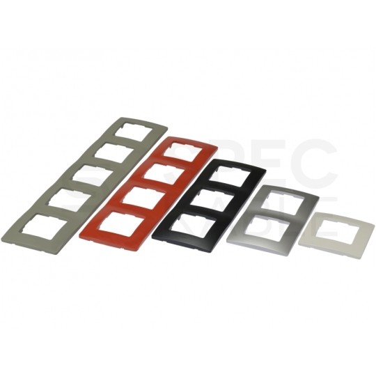 Ramka pięciokrotna NILOE biała Legrand