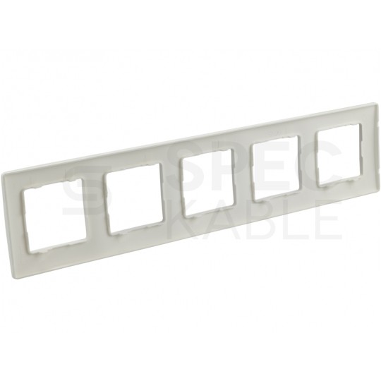 Ramka pięciokrotna NILOE biała Legrand
