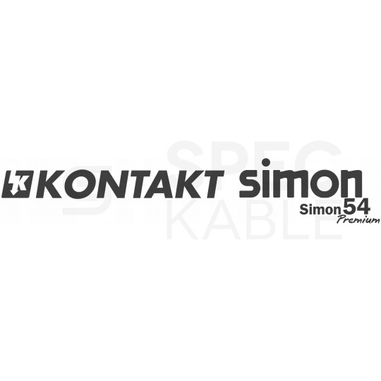 Ramka poczwórna SIMON 54 Premium czarna matowa Kontakt Simon DR4/49