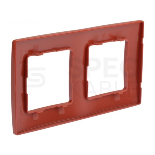 Ramka podwójna NILOE czerwona Legrand