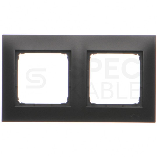 Ramka podwójna SIMON 54 Premium czarna matowa Kontakt Simon DR2/49