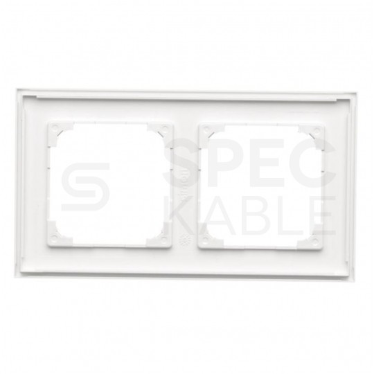 Ramka podwójna SIMON 55 Line biała matowa Kontakt Simon TR2/111