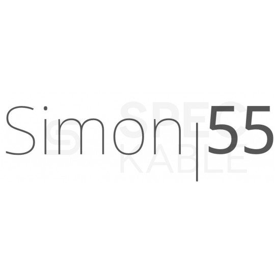 Ramka podwójna SIMON 55 Line biała matowa Kontakt Simon TR2/111