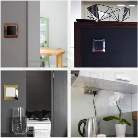 Ramka potrójna SIMON 54 Premium czarna matowa Kontakt Simon DR3/49