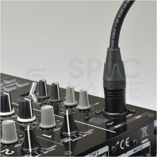 REAN Wtyk RCA Cinch na kabel do 6,1mm pozłacany czarno-biały NYS373-9