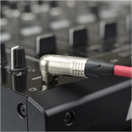 REAN Wtyk RCA Cinch na kabel do 6,1mm pozłacany czarny NYS373-0