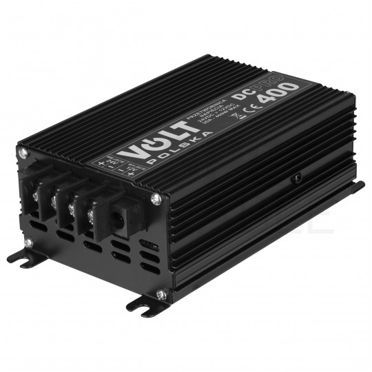 Reduktor Przetwornica napięcia stałego DC 24V / 12V max. 400W 30A bezzakłóceniowa VOLT DC-400 PRO