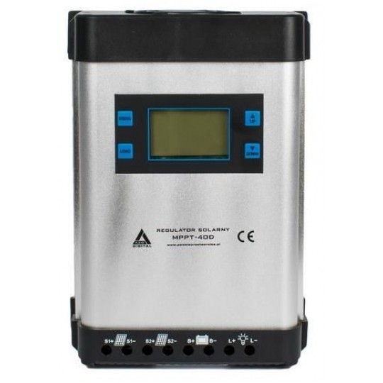Regulator solarny Kontroler ładowania MPPT 40A 24V LCD AZO