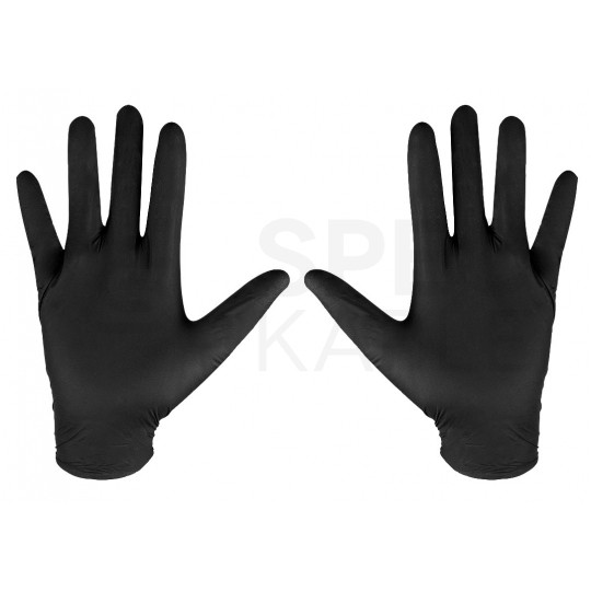 Rękawice robocze, ochronne nitrylowe rozmiar XL czarne 100szt 97-691-XL NEO