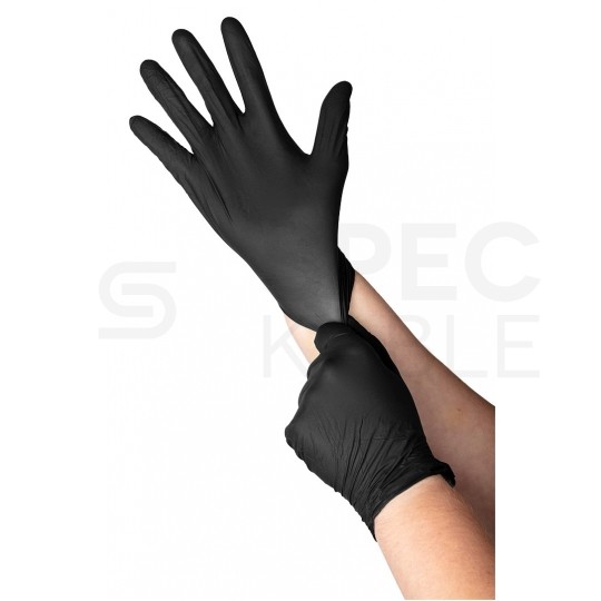 Rękawice robocze, ochronne nitrylowe rozmiar XL czarne 100szt 97-691-XL NEO