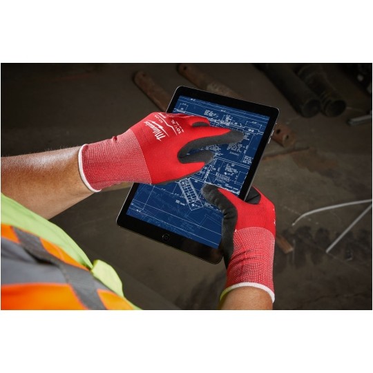 Rękawice robocze, ochronne rozmiar M/8 odporne na przecięcia, poziom ochrony 1 MILWAUKEE