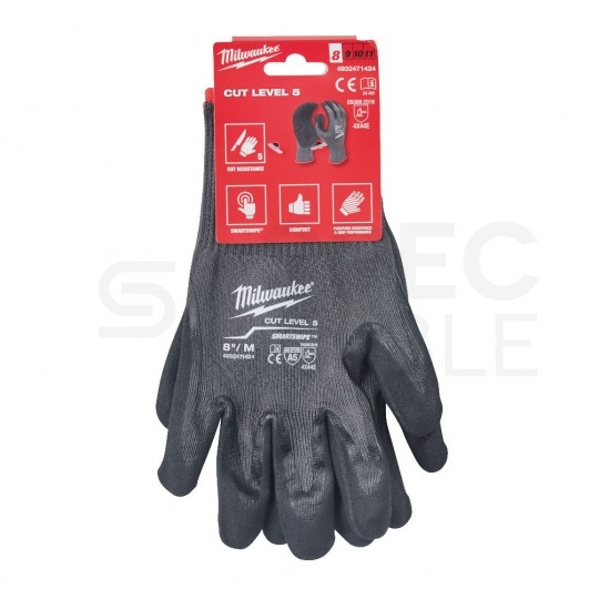 Rękawice robocze, ochronne rozmiar M/8 odporne na przecięcia, poziom ochrony 5/E MILWAUKEE