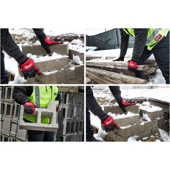 Rękawice robocze, ochronne wzmacniane zimowe, wodoodporne rozmiar L/9 MILWAUKEE