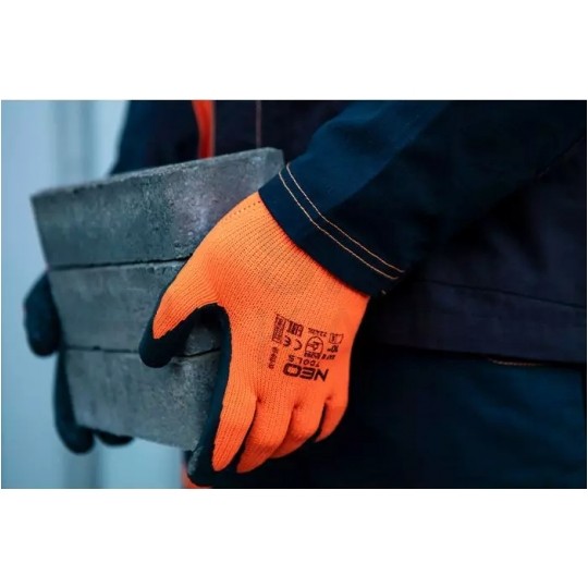 Rękawice robocze zimowe, ochronne odblaskowe rozmiar 10 pomarańczowe 97-612-10 NEO