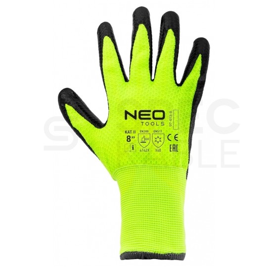 Rękawice robocze zimowe, ochronne odblaskowe rozmiar 10 żółte 97-613-10 NEO