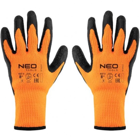 Rękawice robocze zimowe, ochronne odblaskowe rozmiar 8 pomarańczowe 97-612-8 NEO
