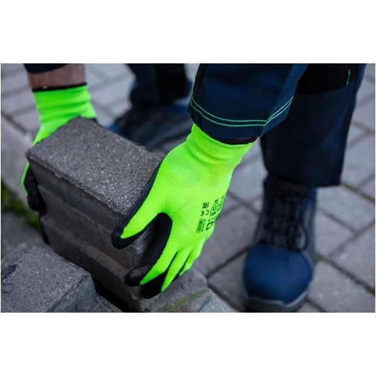 Rękawice robocze zimowe, ochronne odblaskowe rozmiar 8 żółte 97-613-8 NEO