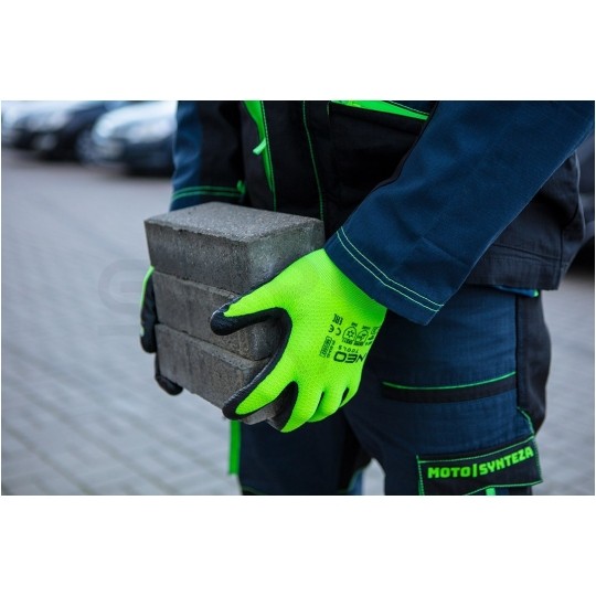 Rękawice robocze zimowe, ochronne odblaskowe rozmiar 8 żółte 97-613-8 NEO