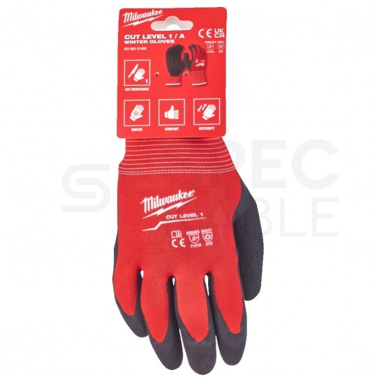 Rękawice robocze zimowe, ochronne rozmiar XL/10 odporne na przecięcia, poziom ochrony 1/A MILWAUKEE