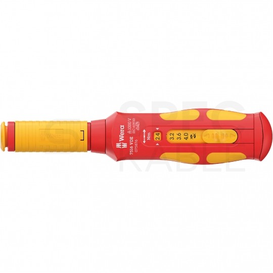 Rękojeść dynamometryczna 2,4-4 Nm izolowana VDE Safe-Torque 7508 Kraftform SPEED WERA