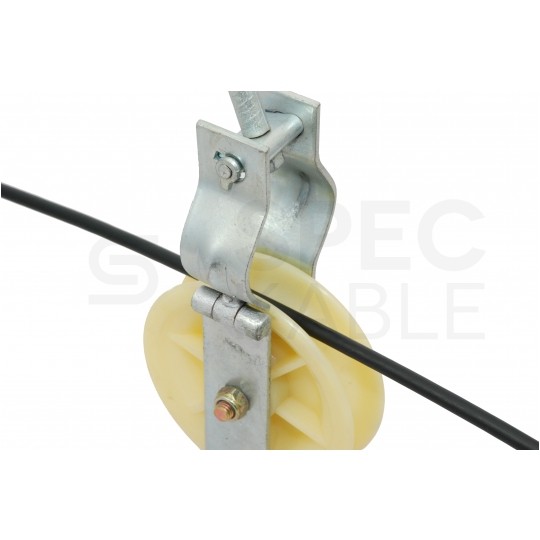 Rolka do rozwieszania kabli napowietrznych 80mm 5kN zamykana hakiem TELCOLINE