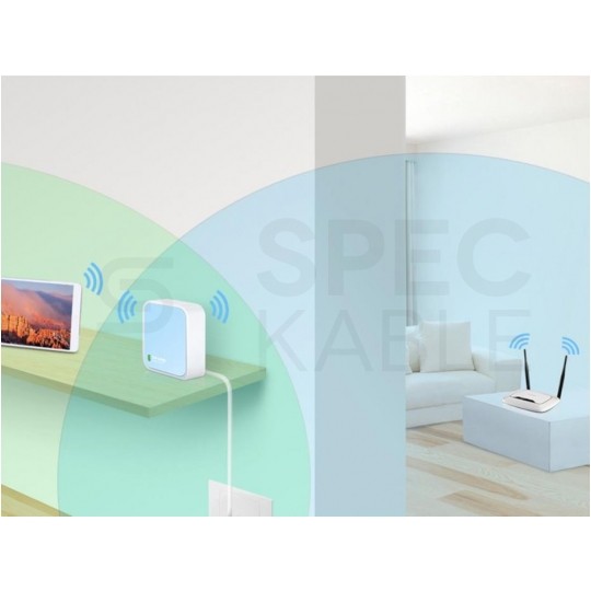 Router WiFi bezprzewodowy (300Mb/s 2,4GHz) Nano TP-Link TL-WR802N
