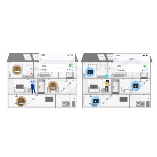 Router WiFi bezprzewodowy AC1200 Dual Band (867Mb/s 5GHz, 300Mb/s 2,4GHz) TOTOLINK T8