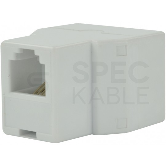 Rozdzielacz telefoniczny RJ11 6P4C 1 gniazdo / 2 gniazda kat.3