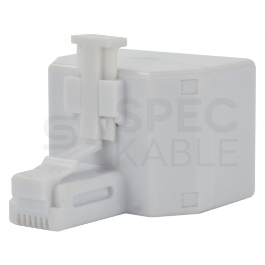 Rozdzielacz telefoniczny RJ11 6P4C 1wtyk / 2gniazda kat.3