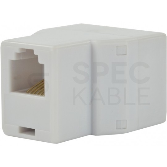 Rozdzielacz telefoniczny RJ12 6P6C 1 gniazdo / 2 gniazda kat.3
