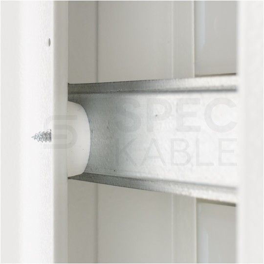 Rozdzielnica bezpiecznikowa natynkowa 2x12 modułów IP30 255x350x115mm metalowa biała drzwi pełne RN-24 Karwasz