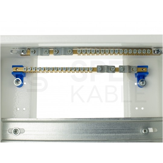 Rozdzielnica bezpiecznikowa natynkowa 2x12 modułów IP30 255x350x115mm metalowa biała drzwi pełne RN-24 Karwasz