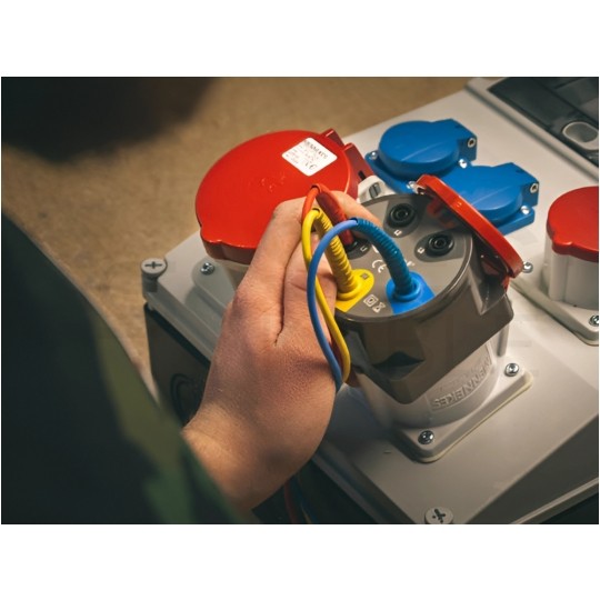 Rozdzielnica budowlana CAS_1 hermetyczna IP54 Bez zabezpieczeń + 32A/[5P] + 16A/[5P] + 3x230V/[2P+Z] DOKTORVOLT DV-8102-F