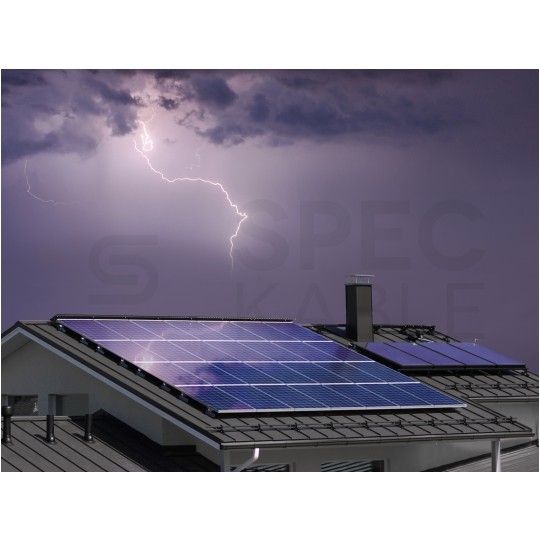 Rozdzielnica fotowoltaiczna DC 1000V natynkowa 4 modułowa 1 string z listwą N+PE IP40 wyposażona AZO