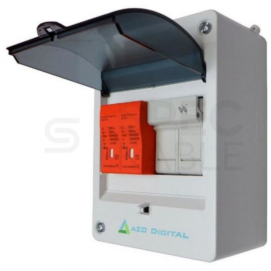 Rozdzielnica fotowoltaiczna DC 1000V natynkowa 4 modułowa 1 string z listwą N+PE IP40 wyposażona AZO