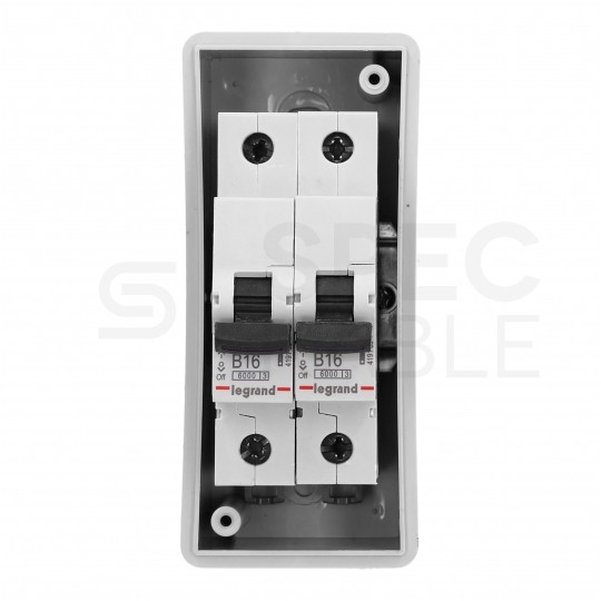 Rozdzielnica natynkowa hermetyczna APV-RH-02 1x2 moduły (690V AC / 1000V DC) IP65 54x120x89mm drzwi transparentne APV