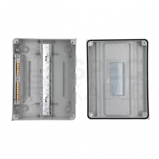 Rozdzielnica natynkowa hermetyczna APV-RH-12 1x12 modułów (690V AC / 1000V DC) IP65 256x198x109mm drzwi transparentne APV