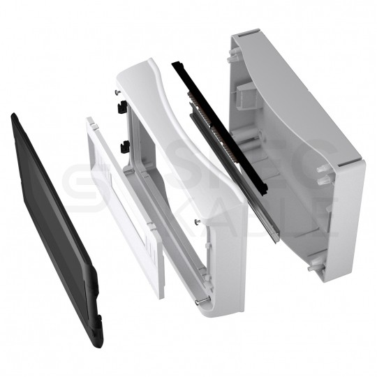 Rozdzielnica natynkowa hermetyczna HIGHT 1x18 modułów IP65 (400V AC / 1000V DC) 410x280x133mm plastikowa drzwi transparentne dymne Marlanvil