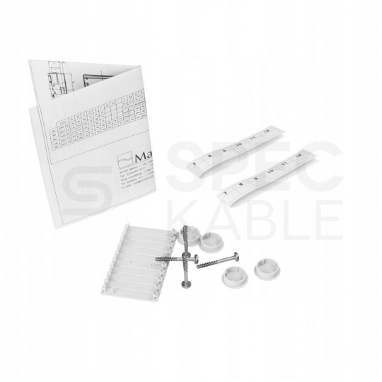 Rozdzielnica natynkowa hermetyczna HIGHT 1x8 modułów IP65 (400V AC / 1000V DC) 215x210x100mm plastikowa drzwi transparentne dymne Marlanvil