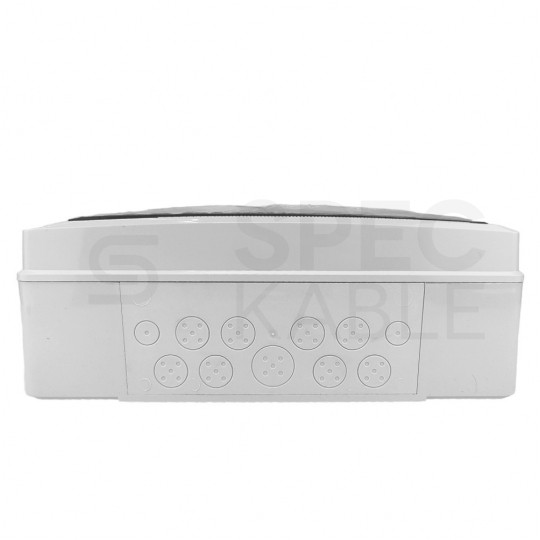 Rozdzielnica natynkowa hermetyczna HIGHT 2x18 modułów IP65 (400V AC / 1000V DC) 432x464x160mm plastikowa drzwi transparentne dymne Marlanvil