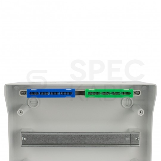 Rozdzielnica natynkowa hermetyczna RH-12 1x12 modułów (500V AC / 1000V DC) IP65 330x260x138mm drzwi transparentne Elektro-Plast