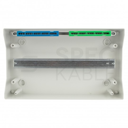 Rozdzielnica natynkowa hermetyczna RH-18 1x18 modułów (500V AC / 1000V DC) IP65 435x260x138mm drzwi transparentne Elektro-Plast