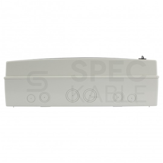 Rozdzielnica natynkowa hermetyczna RH-18 1x18 modułów (500V AC / 1000V DC) IP65 435x260x138mm drzwi transparentne Elektro-Plast