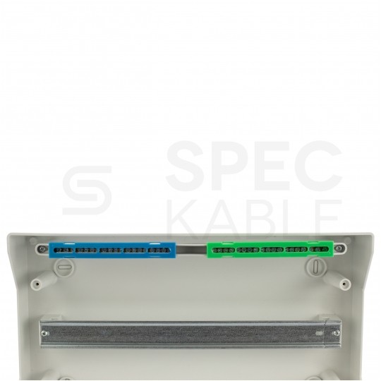 Rozdzielnica natynkowa hermetyczna RH-18 1x18 modułów (500V AC / 1000V DC) IP65 435x260x138mm drzwi transparentne Elektro-Plast